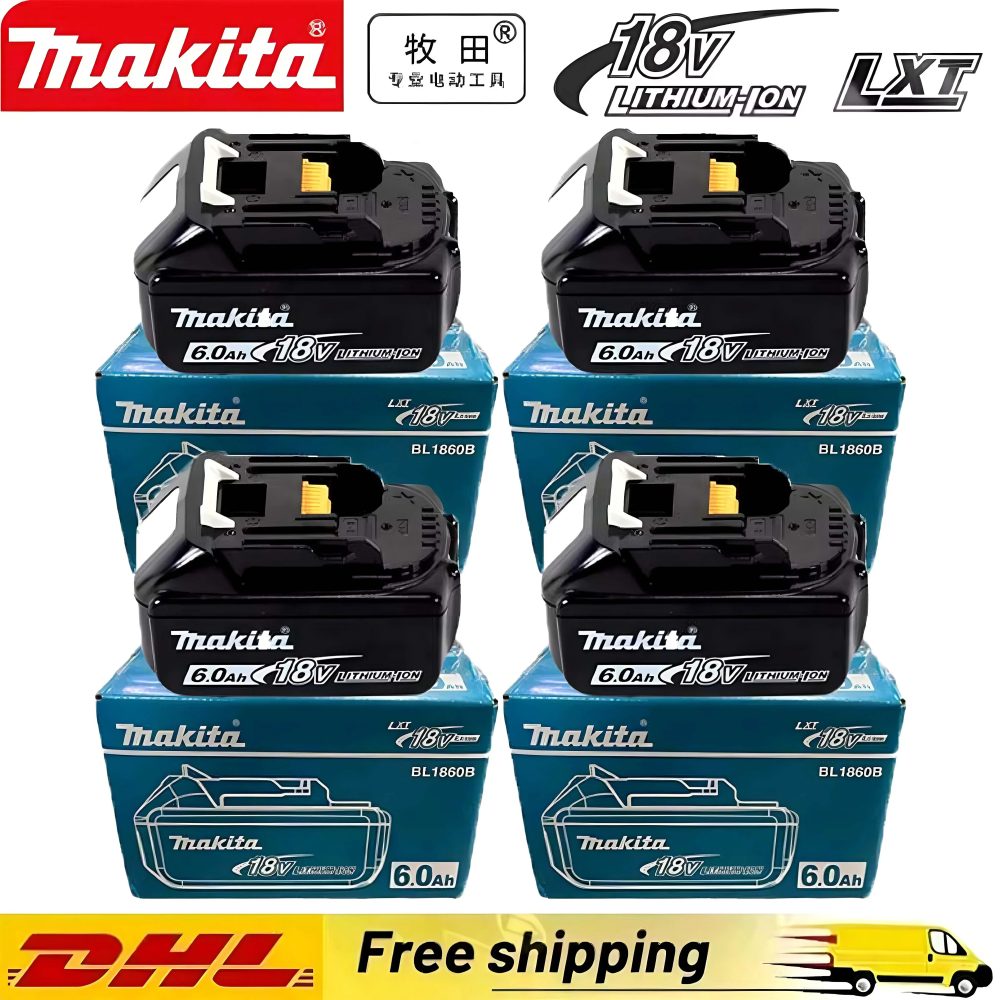 100% Original Makita 6Ah für Makita 18V Akku BL1860B BL1840 BL1830B BL1850B BL1850 BL1860 BL1815 Ersatz-Lithium-Akku