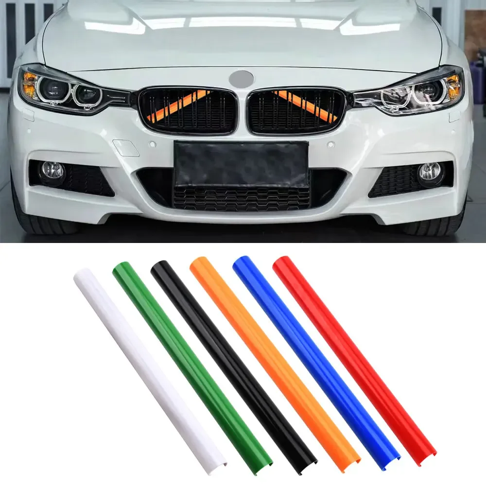 2 stücke Auto Frontgrill Zierleisten v Klammer m Sport Bar Dekoration für BMW F20 F21 F22 F23 F30 F31 F32 F33 F34 F35 F36 F40 F45 F46