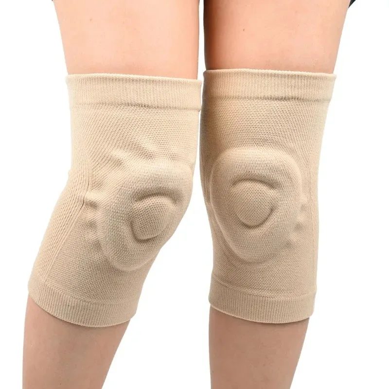 1Pcs Silikon Dünne Knie Pads Fitness Dance Skating Sport sknee Pads Basketball Druck Radfahren Roller Skating
