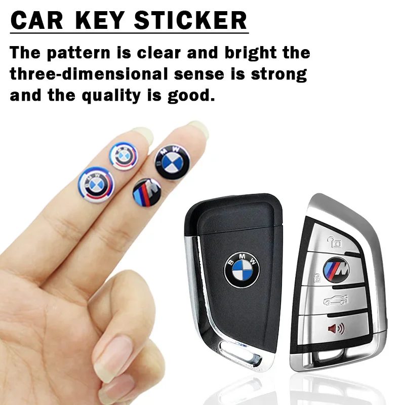 BMW E46 E39 E90 E60 E36 F30 F10 E34 E30 F20 E92 M3 M4 M5 X5 X6 Für 11/14mm Auto-Styling Fernbedienungs-Schlüssel Emblem Aufkleber