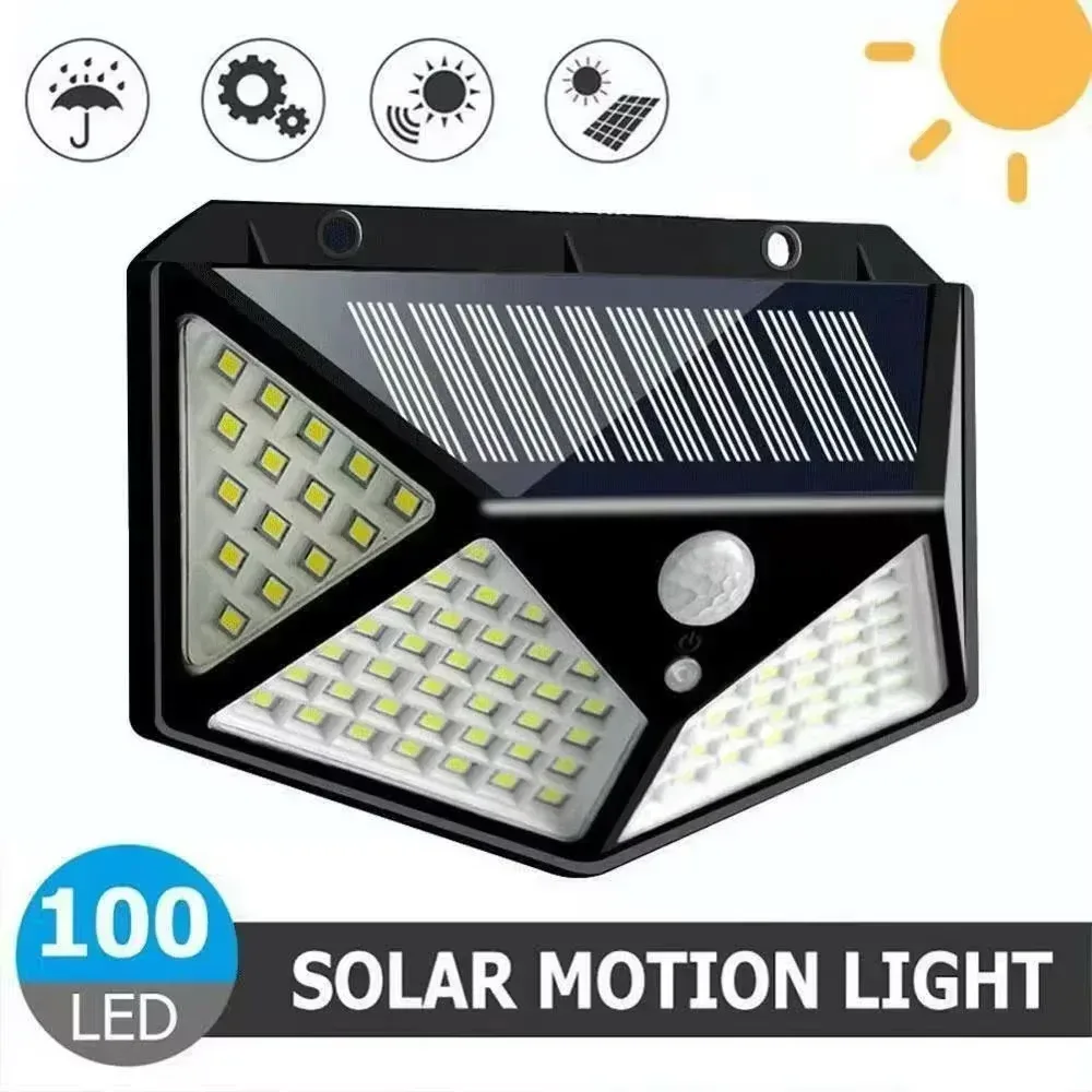 Multifunktionale Solarlampe für den Außenbereich, Gartendekoration, Solar-LED-Licht, wasserdicht, Sonnenlichtbetrieben, Strahler mit Bewegungssensor