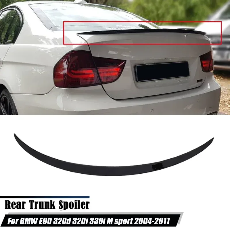 Passend für BMW 3er Serie E90 320d 320i 330i M Sport 2004-2011 Zubehör Auto Heckklappen-Spoiler Flügel