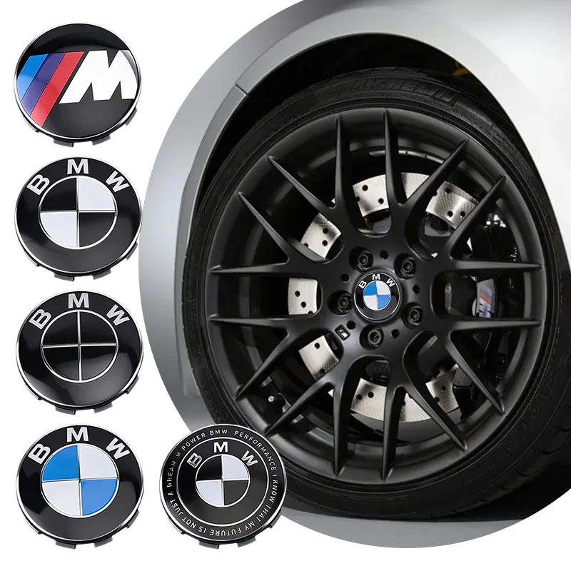 4er-Set 68mm 56mm Radnabenabdeckung mit integriertem Logo für BMW G20 G32 G11 X3 X5 X4 X6 X7 G30 G12 F30 F40 X1 X2