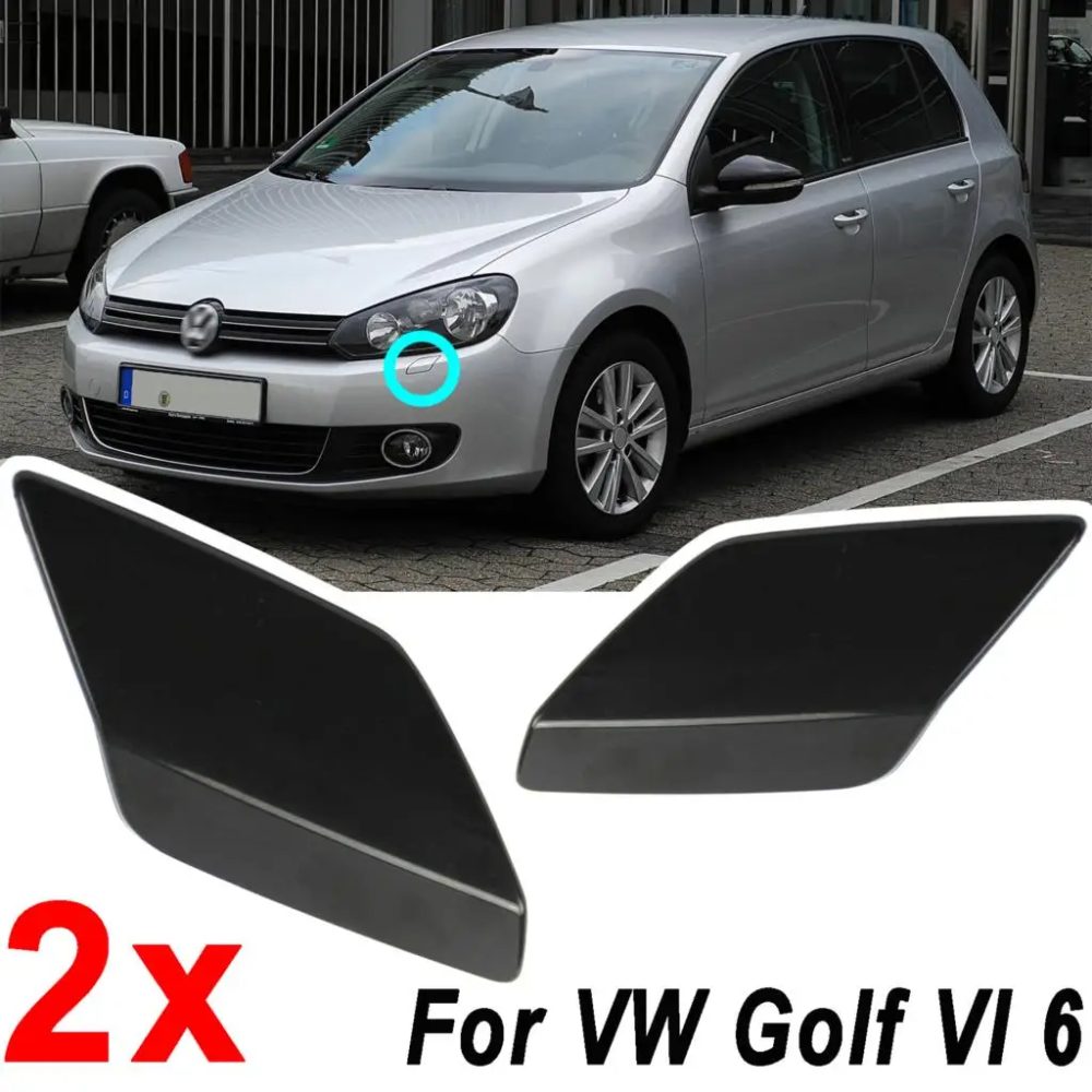 Auto Vorderen Stoßfänger Scheinwerfer Waschanlage Düse Abdeckung Caps für VW Golf MK6 VI Jetta 2008 2009 2010 2011 2012 2013 5K0955109C 5K0955110C