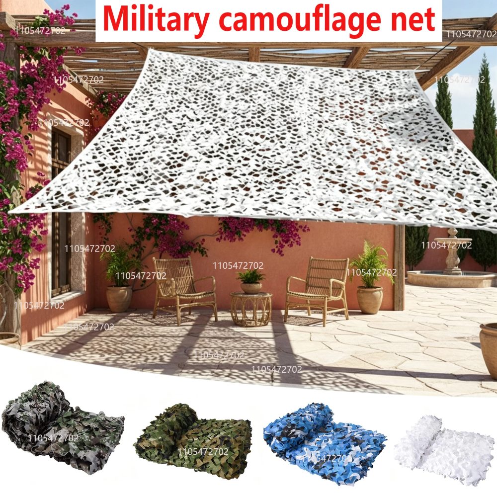 Verstärktes Militär-Tarnnetz, Pavillon-Tarnnetz, Schattengewebnetz für Gartendekoration, Wüsten-Dschungel-Tarnnetz