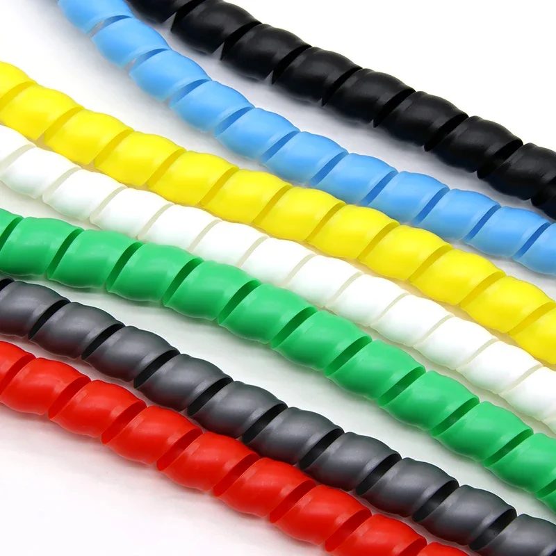 2/5/10 Meter 8 mm ~ 40 mm Leitungsorganisator Rohrschutz Flexible Spirale Wrap Wicklung Kabel Drahtschutz Kabelhülle Abdeckung Rohr