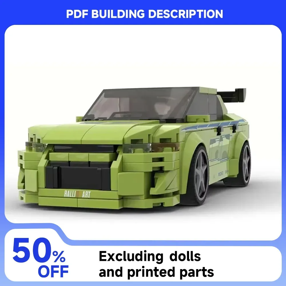Geschwindigkeit ? ? Serie MOC Racing Film Modell Bausteine Evolution VII City Highway Modulare Auto DIY Montage kinder Spielzeug Geschenk