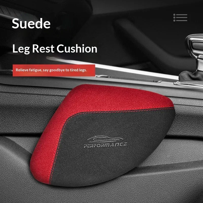 Komfortables Wildleder-Universal-Autokissen für Beine, Kniepolster, Stützkissen, Schutzkissen, Auto-Kissen aus elastischem Memory-Schaum, Autozubehör