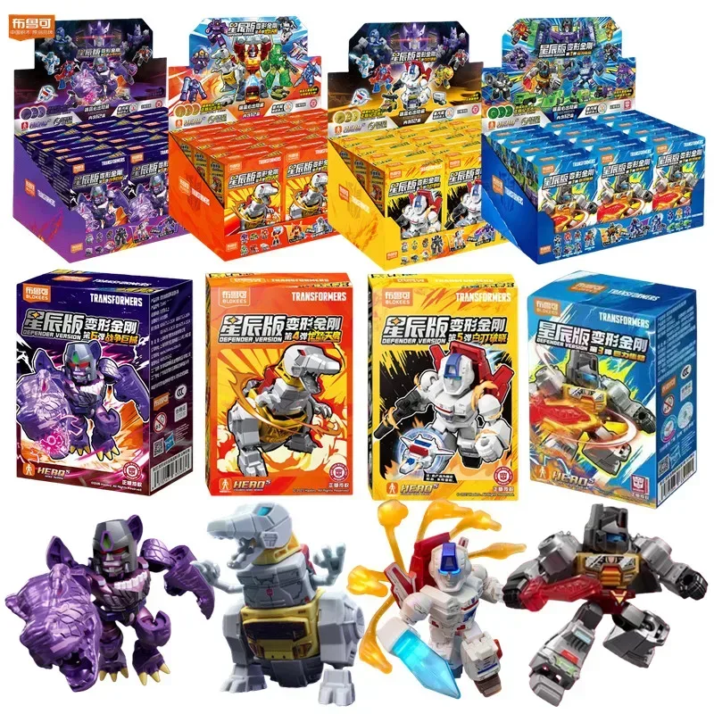 Original Transformer Blindbox-Spielzeug Defender Version Megatron Optimus Prime Starscream Bumblebee Bausteine Actionfigur