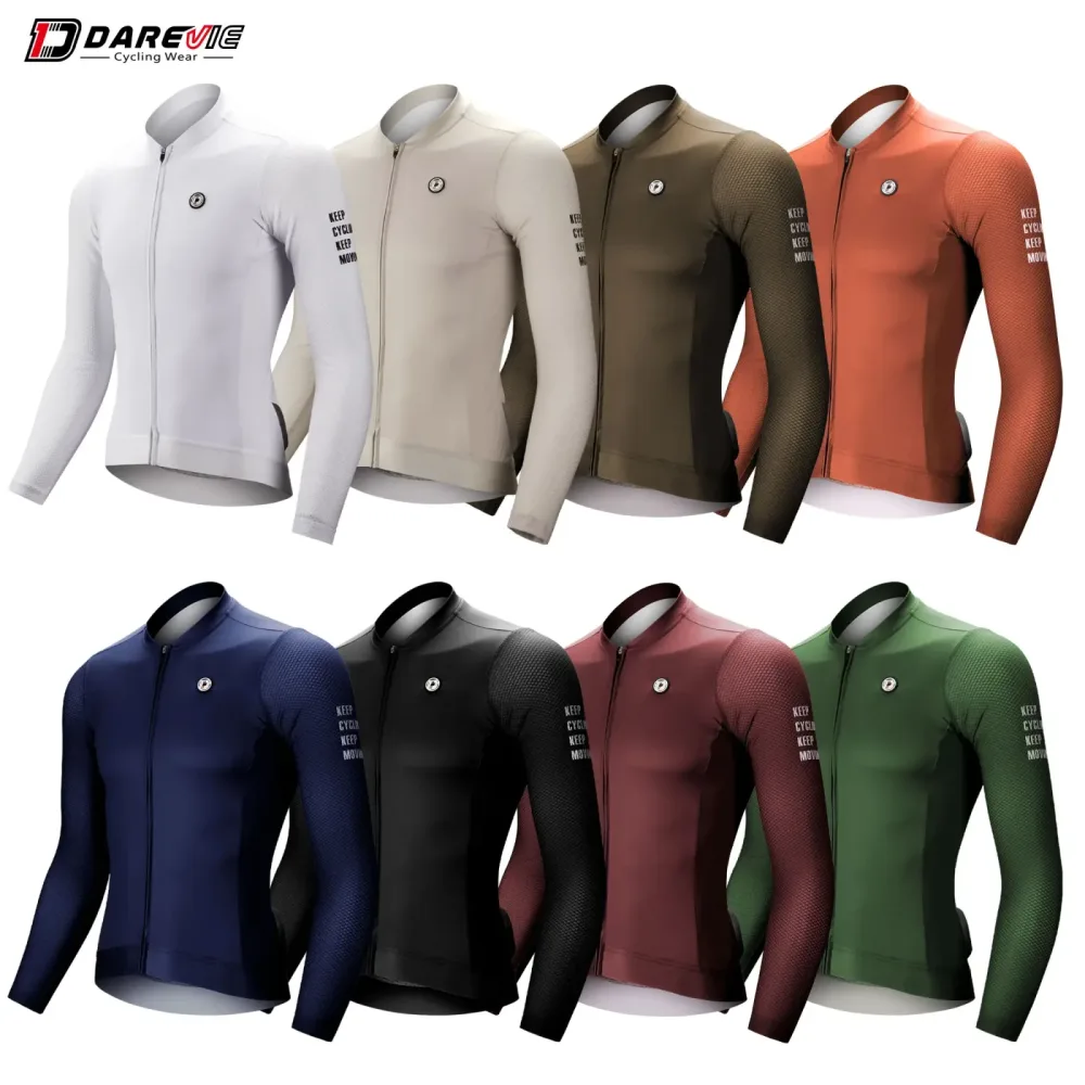 DAREVIE Rad trikot Langarm Pro Aero kleine Größe 3D Bubble Mesh Rad trikot Männer Frauen atmungsaktiver Mann Radfahren Maillot