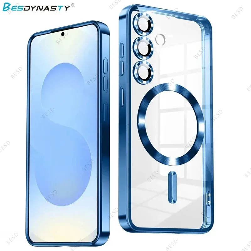 Galvanisierte Magnetische Hülle für Samsung Galaxy S26 S25 FE S24 S23 S22 Plus Ultra Cover