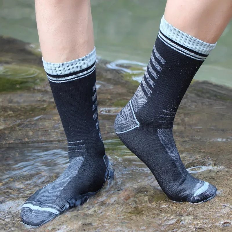 Wasserdichte Socken, atmungsaktiv, wasserdicht, für den Außenbereich, Wandern, Waten, Camping, Winter, Skifahren, Socken, Reiten, Schnee, warme wasserdichte Socken