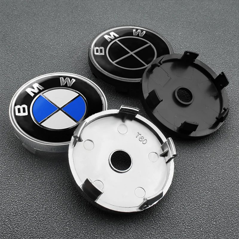 4 Stück 56/60MM Radnabenkappen Staubschutzabdeckung für BMW M E62 F10 F20 F30 F40 F15 F25 F26 E83 E84 X1 F31 F49