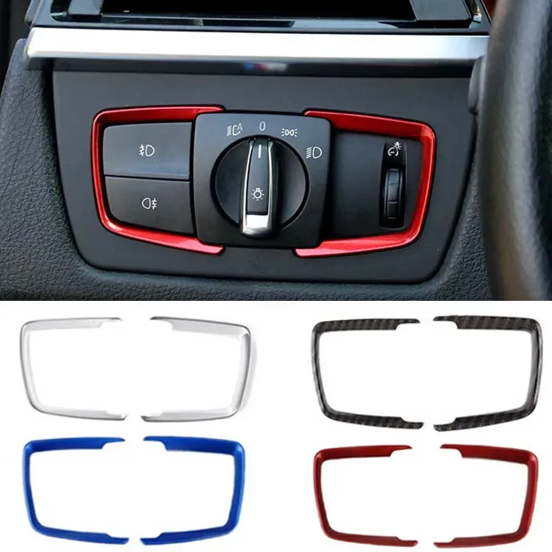 Abs Auto Scheinwerfer Einstell schalter Rahmen verkleidung Aufkleber passend für BMW 1 2 3 4 Serie f30 f31 f32 f34 f20 f21 f36 x5 f15 x6 f16