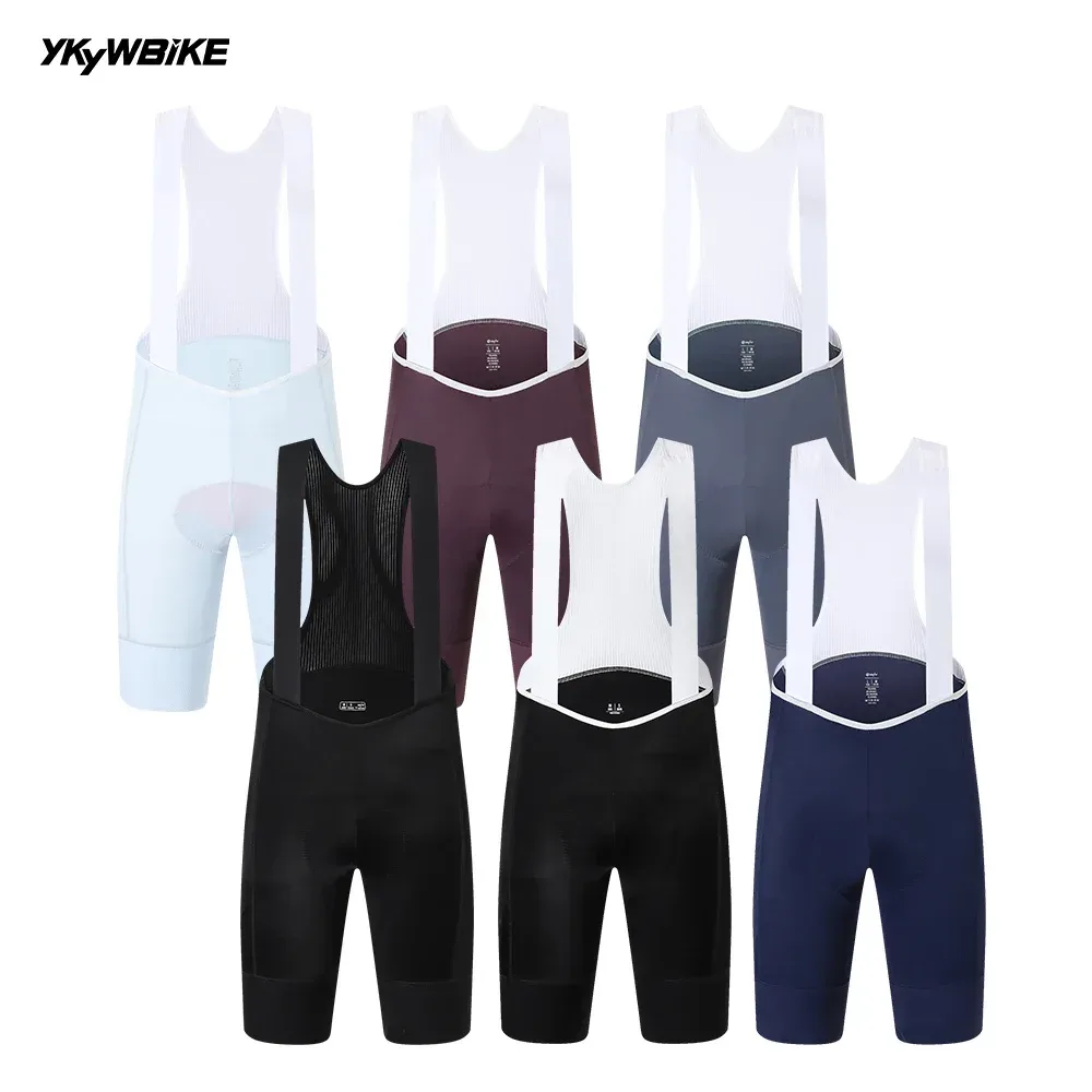 YKYWBIKE Herren-Radtrikot-Shorts mit Italien MITI Schultergurten, Sommer-Rennrad-Hose, Fahrrad-Trägerhose, Pro-Team