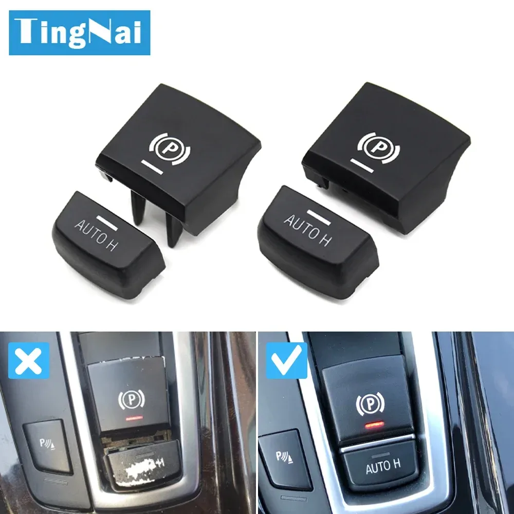 Auto Handbremse Feststellbremse P-Taste AUTO Schalter Abdeckung Für BMW M5 F01 F02 F07 F10 F11 F12 F15 F16 F25 F26 61312822518