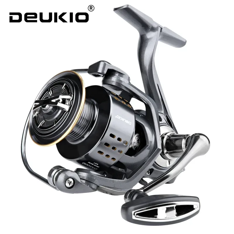 DEUKIO Spinnrolle 2000-7000 Serie 15KG Max. Bremskraft Ultraleichte Salzwasser-Surf-Angelrolle
