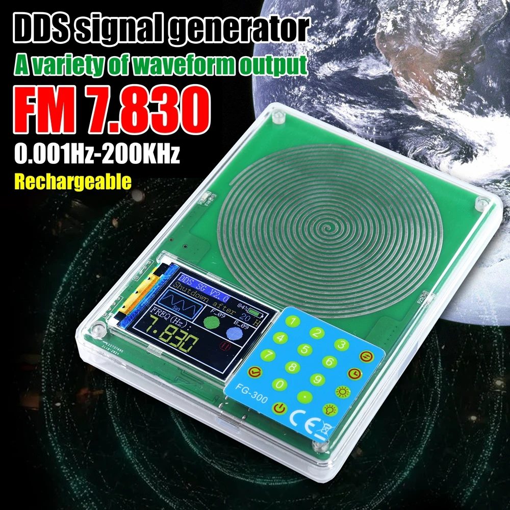 FG-300 DDS-Funktionssignalgenerator 0,001 Hz-200 kHz Signalgenerator Einstellbares Modul Sinus + Quadrat + Dreieck + Sägezahnwellenform ?