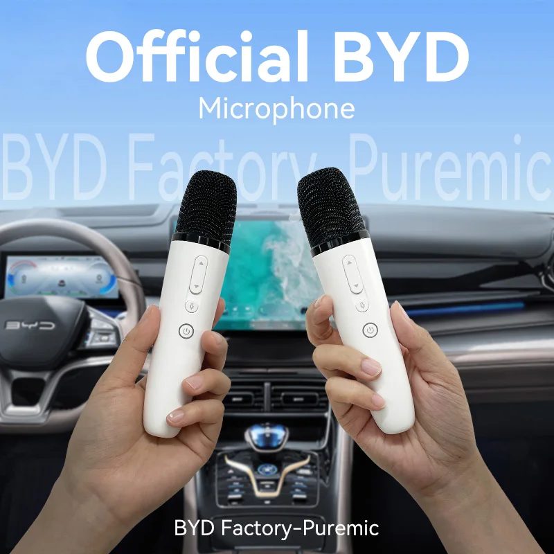 BYD Offizielles Werks-Automikrofon mit Empfänger, Karaoke-Mikrofon für alle BYD-Modelle, Originalverkauf.