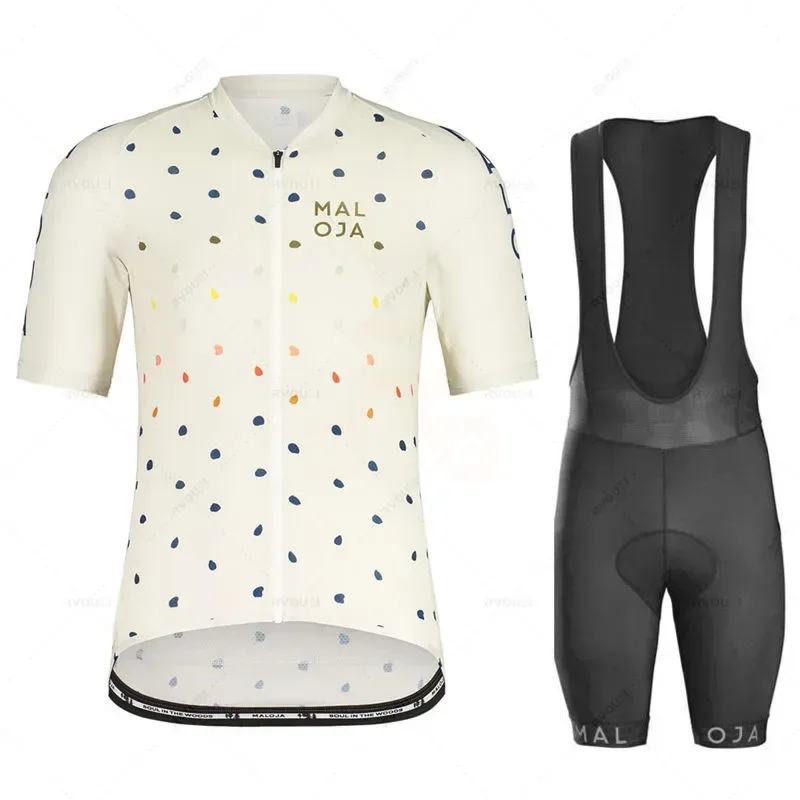 Maloja Radsport-Jersey-Kleidungs set, Lätzchen, Gel-Pad, Mountainbike-Kleidungs anzüge, Outdoor-Fahrrad bekleidung, Sommer