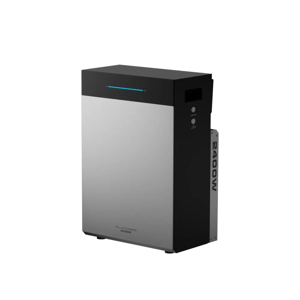 ALLPOWERS BS5000 PRO 5200Wh Balkon-Solarspeichersystem 2400W Off-Grid und On-Grid Hybrid-Solarstromstation LiFePO4-Batterie für Zuhause und Camping