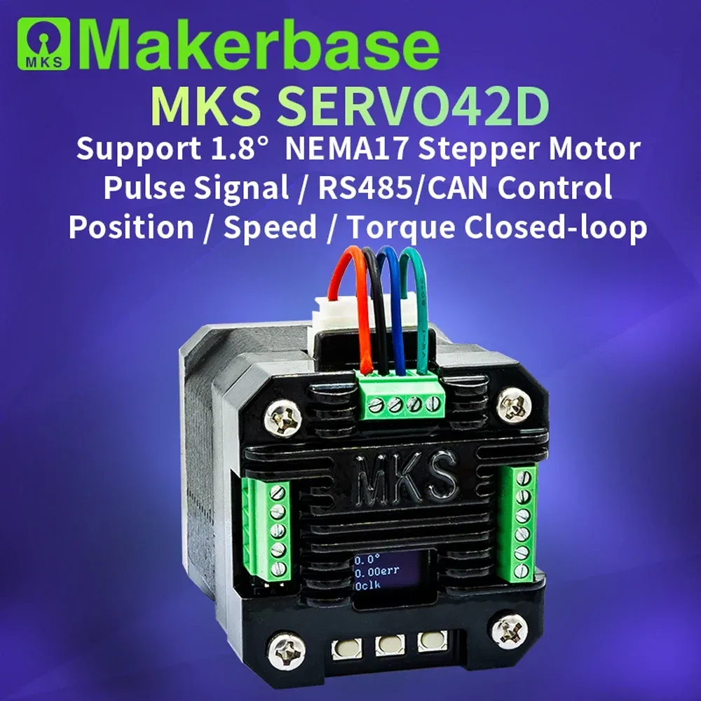 Makerbase MKS SERVO42D NEMA17 Closed-Loop-Schrittmotortreiber für CNC-3D-Drucker, Gen_L FOC, leise und effizient