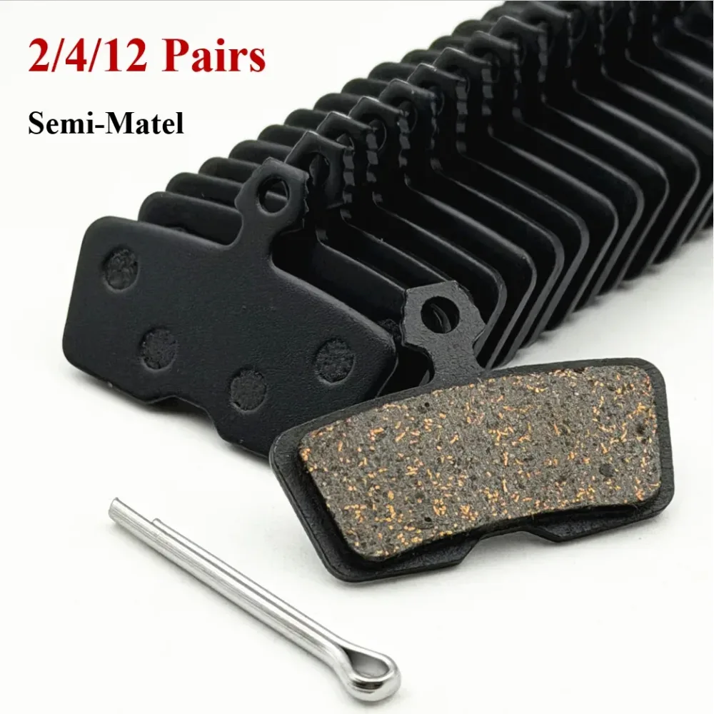 2/4/12 Paar Halbmetall-Scheibenbremsbeläge für Fahrräder für Sram Code R RSC (2012+), Guide RE, DB8, G2 RE