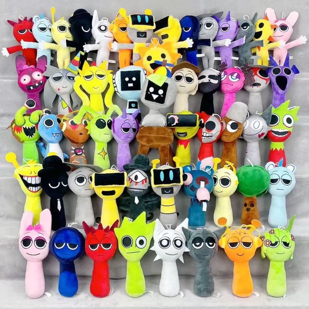 53 Arten Sprunki Plüschtiere Sprunki Plüschpuppe Sprunki Spielkissen Kindergeburtstagsgeschenke Stoffpuppen Weihnachtsgeschenk