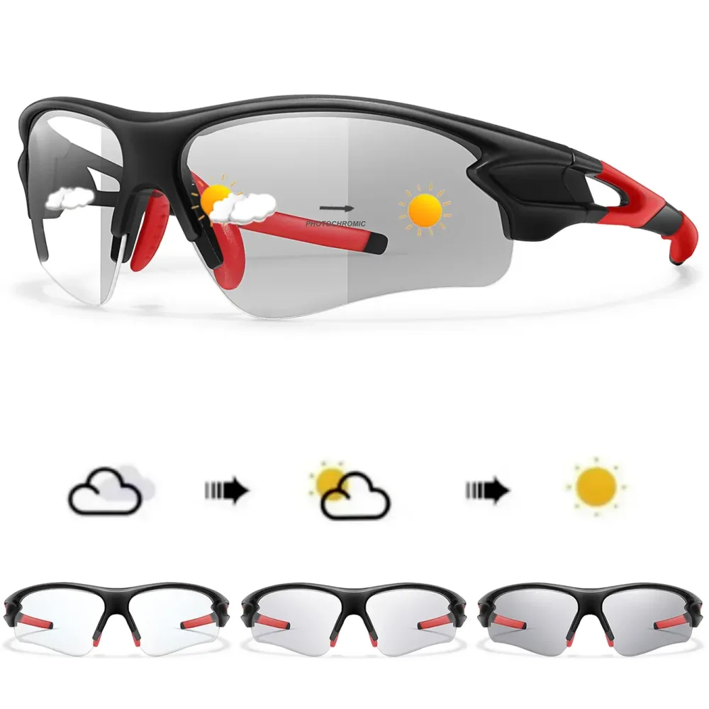 Marke Mode Frauen Männer Photochrome Sonnenbrille Outdoor Sport Angeln Radfahren Laufen Fahren Brillen Frauen Mode Brille