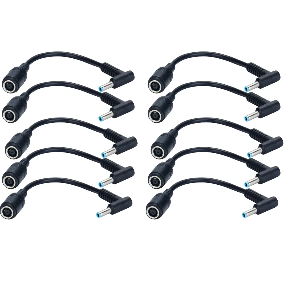 1/2/5/10PCS Stecker Konverter 7,4mm auf 4,5mm Adapter Kabel für HP Dell Smart Blue Tip für HP Adapter Ersatz Netzkabel