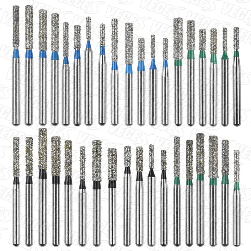SF Typ 10 Stück Dental FG Diamantbohrer Dental High Speed Handstückbohrer Dental Diamantbohrer 1,6 mm Schaft