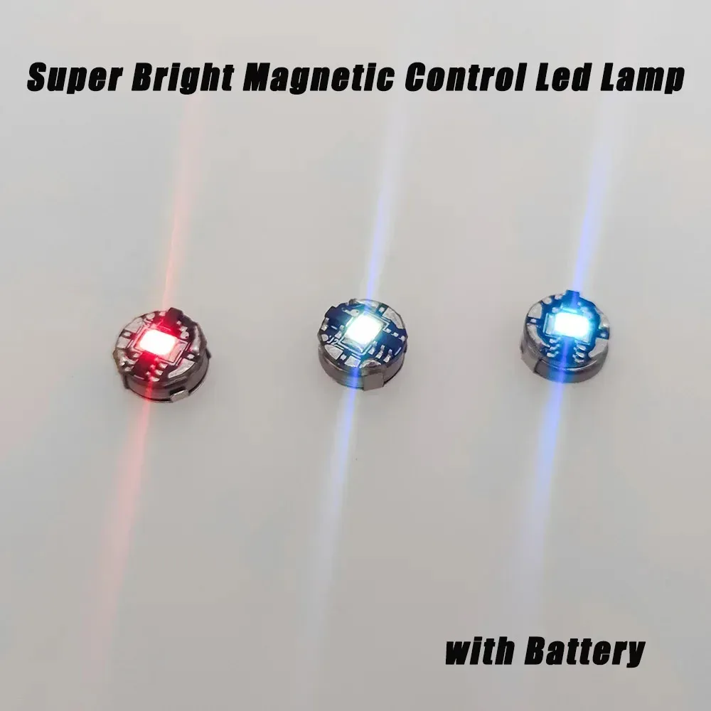 3-teiliges Miniatur-Magnetsteuerungs-LED-Lampen-Set Kabellose Lichtspielzeuge DIY-Modellbausätze für Roboter/Autos Mit Batterie