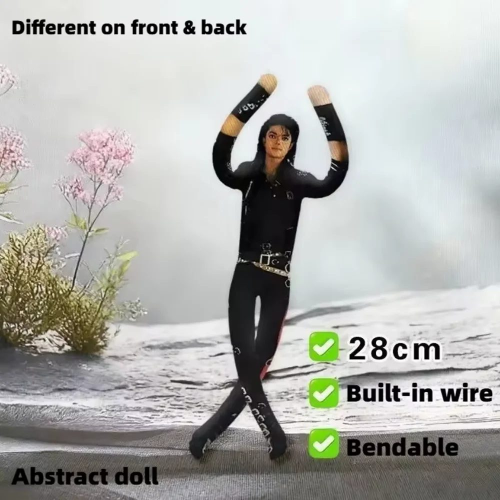 Anime Michael Jackson Cosplay Requisiten-Puppe Plüsch-Stoffpuppe Raumdekoration Abstrakte Gelenkbewegliche Requisiten Geschenk