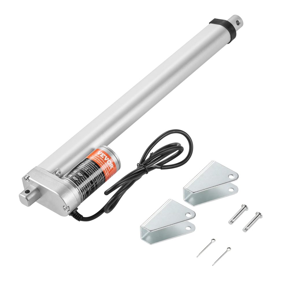 SucceBuy 1500N 12V Linearantrieb Elektrischer Linearmotor-Controller mit Montagehalterung für die Hausautomation, Sofa-Liegelift