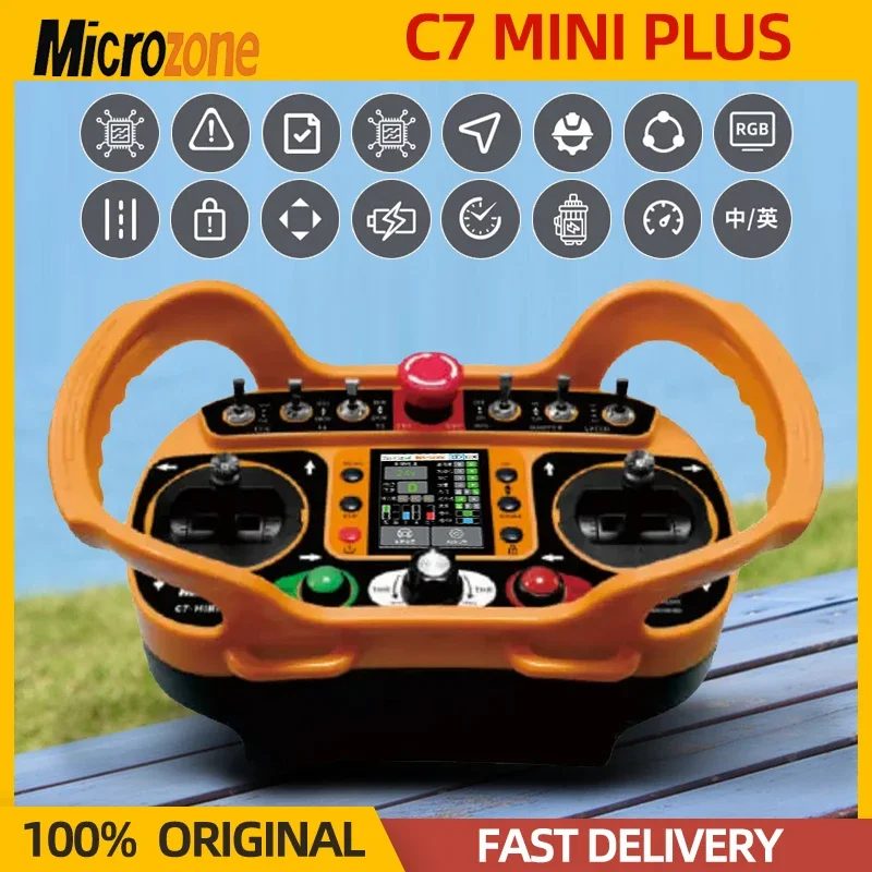 MicroZone C7 MINI Plus 2,4G 10CH Fernbedienung Industrielle Fernbedienung MC210R Empfänger Für RC Flugzeug Auto Boot Roboter drohne