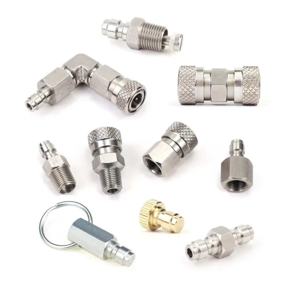 Hochdruck 8MM Foster Quick Disconnect Männlich Weiblich Adapter Füllnippel Blind Plug Gewinde 1/8NPT & 1/8BSP & M10 * 1