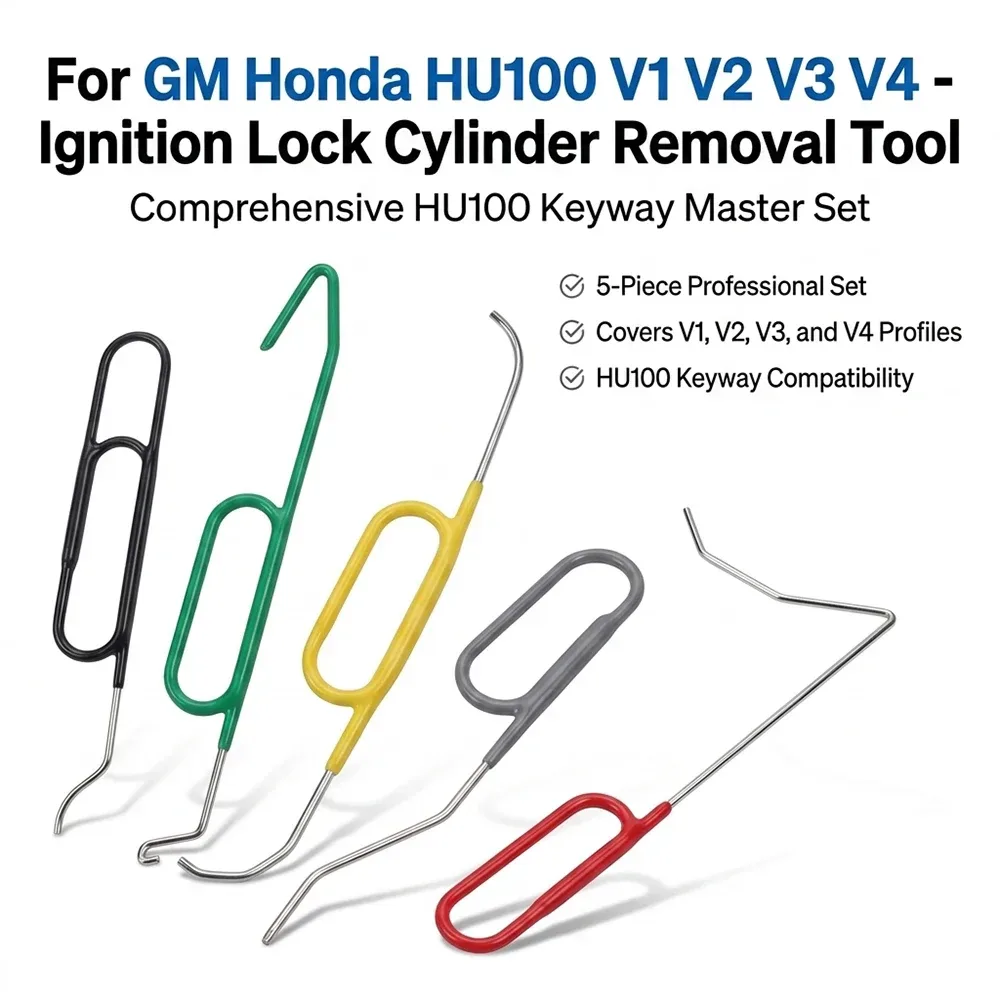 Werkzeug zum Entfernen des Zündschlosszylinders für GM Honda HU100 V1 V2 V3 V4 Reparaturwerkzeug