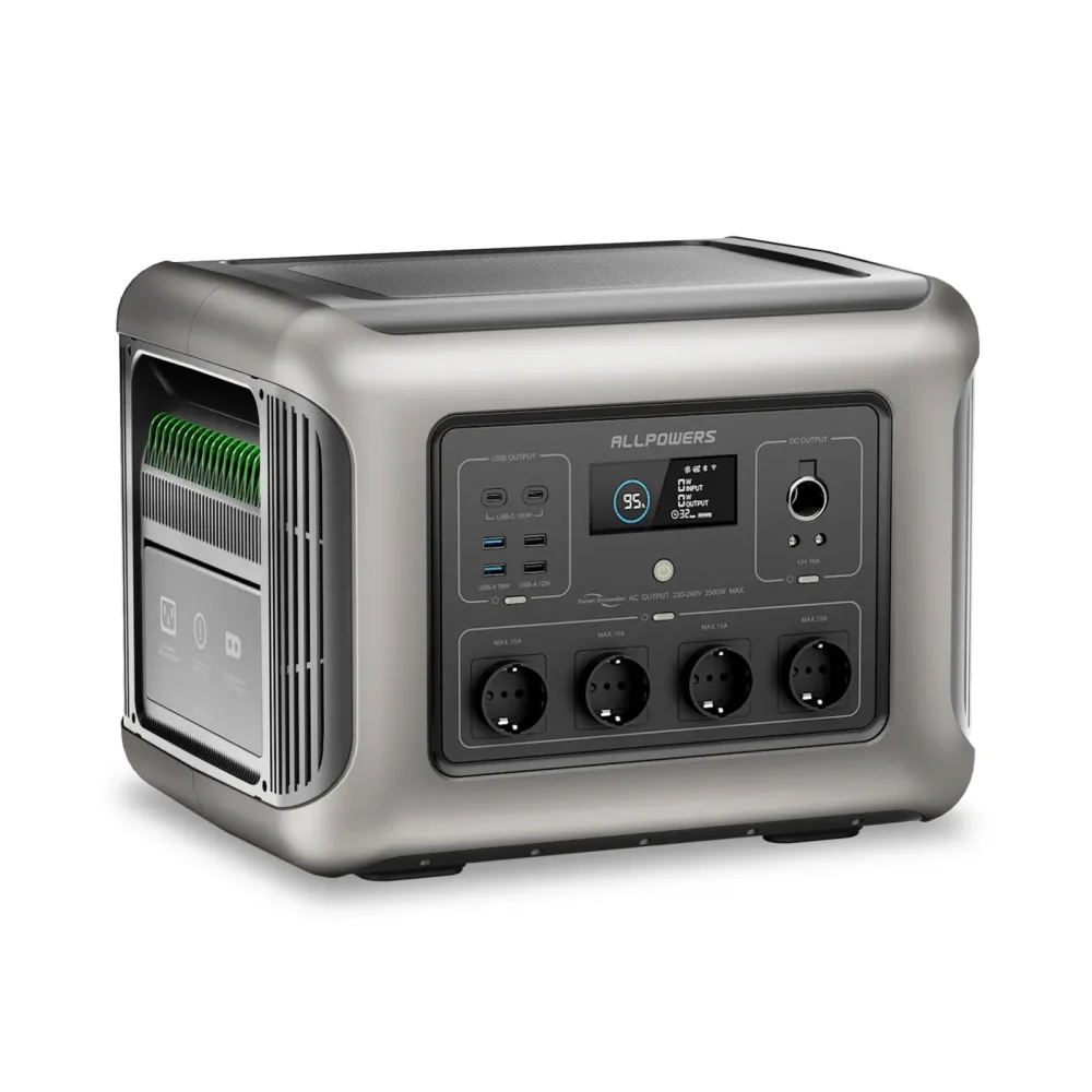 ALLPOWERS R2500 Tragbare Powerstation 1920Wh LiFePO4-Akku 2500W Notfall-Haushalts- und Outdoor-Stromversorgung für Wohnmobile und Reisen