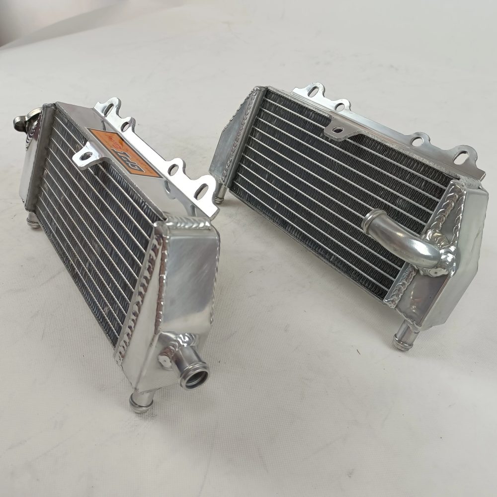 Für Kawasaki KX125 KX 125 1994-2002 Aluminium-Kühler Kühlmittelkühler 1994 1995 1996 1997 1998 1999 2000 2001 02 mit Deckel