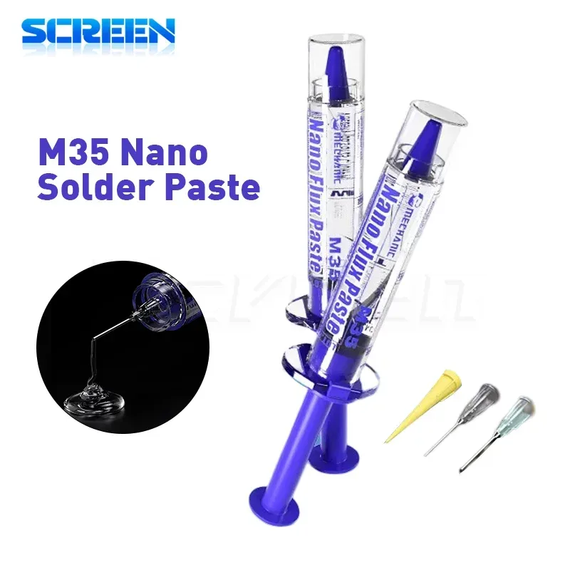 MECHANIC M35 Nano Flussmittel Paste Für Elektronik PCB IC Handy Chip CPU LED BGA Reparatur Tracky Hohe Leistung Schweißen Werkzeug