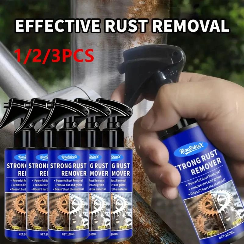Verbessertes Allzweck-Rostentferner-Spray - 100ml, Schnell Wirkender Eisenoxidations-Entferner, Stellt Glanz Wieder Her, Sicher für Verschiedene Oberflächen