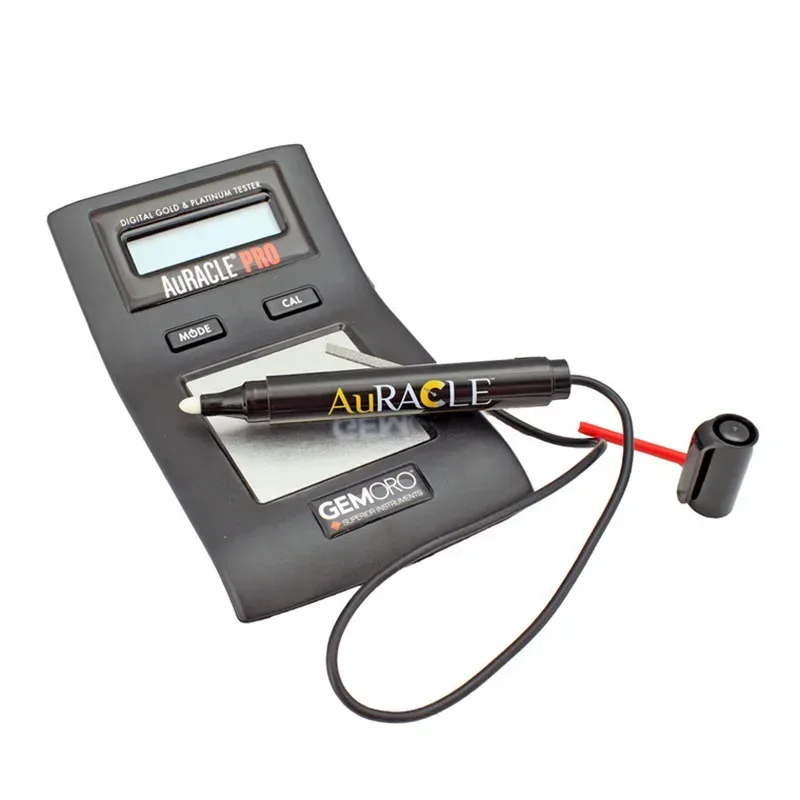 GEMORO AuRACLE PRO Digitaler Gold- und Platin-Tester Schmuck-Karat-Messgerät Handgehaltener Analysator für 8K-24K & Platin mit LCD-Display