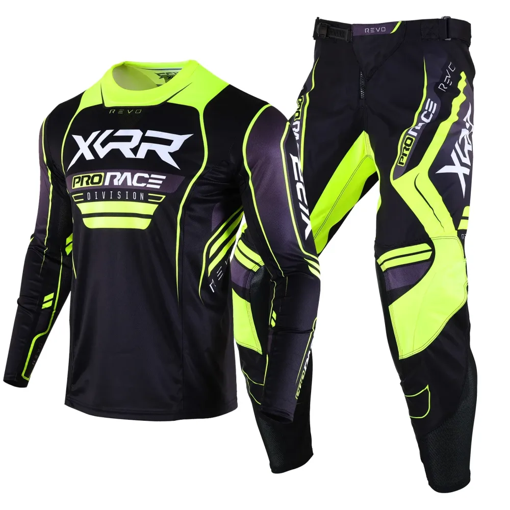 XCRR Motocross Trikot und Hosen Set MX Dirt Bike MTB ATV BMX Enduro Rennanzug Ausrüstungsset für Erwachsene