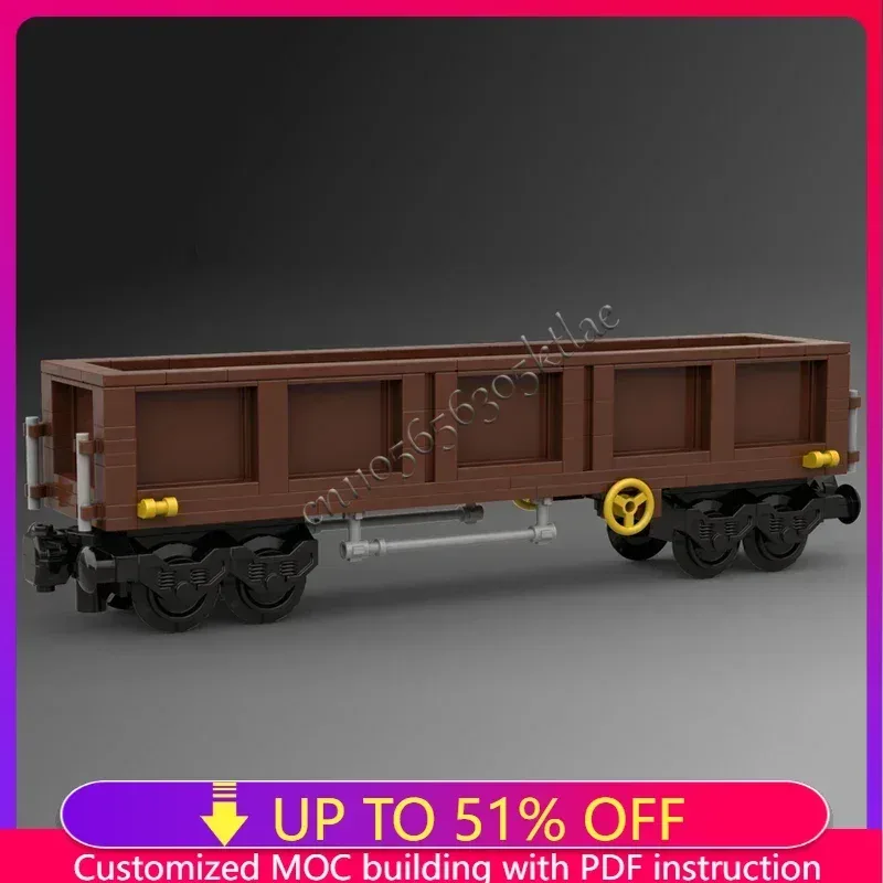 NEUE 141PCS MOC Stadt Offenen Kohle Wagon Auto Tank Zug Modell DIY Kreative Ideen Technologie Kind Spielzeug Montage Puzzle geburtstag Geschenk