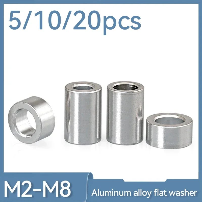 5/10/20 stücke m3 m4 m5 m6 m8 Aluminium legierung flache Unter leg scheibe Liner Dichtung cnc Hülse rc Modell Teil nicht Gewinde Stütz dichtung