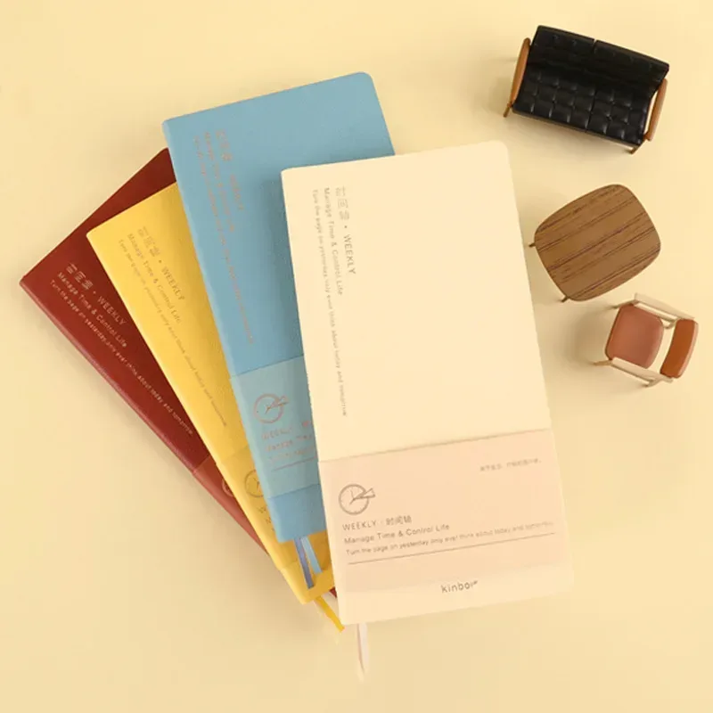 Kinbor Wochenplaner, Notizbuch, unbedingt erforderlich, Agenda, Zeitplan, täglich, monatlich, Tagebuch, Buch, tragbar, Rekord, Tagebuch, Plan, Notizblock, Schreibwaren