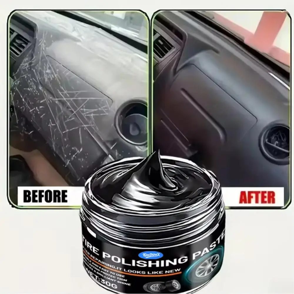 Auto-Innenraum-Kratzerreparaturcreme Innen- & Außenbereich Kunststoff-Polierwachs Schwarze Innenraum- und Armaturenbrett-Kunststoffoberflächen-Reparatur