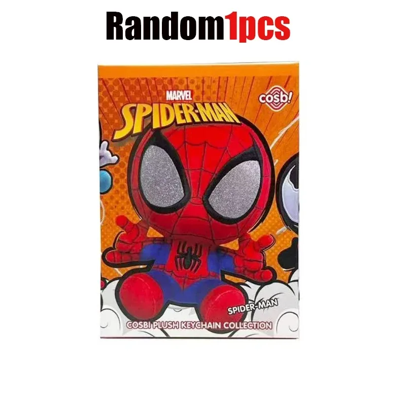 2026 Neue Original Hot Toys Marvel Spider-Man Cosbi Blind Box Plüsch-Taschenanhänger Kawaii Spider-Man Überraschungsbox Geburtstagsgeschenk