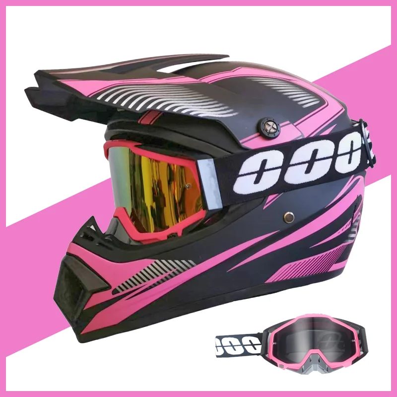 Offroad-Champion-Helm für Kinder, DOT-zertifizierter Vollgesichts-MX- und Dirtbike-Helm mit Schutzbrille