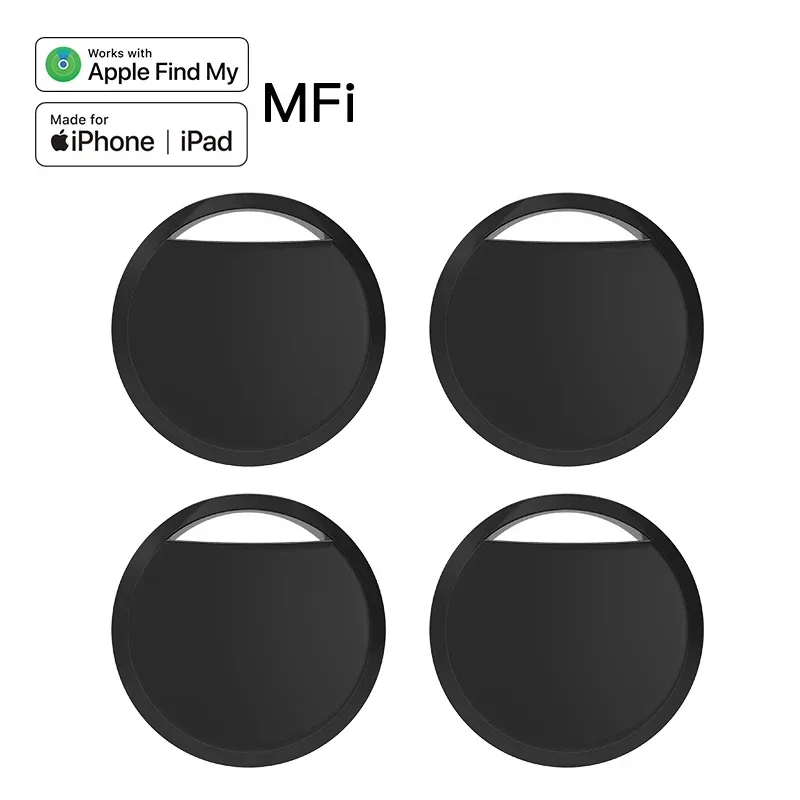 1/2/4 Stück Anti-Verlust-Tracker für Apple Airtag, Ersatz durch Find My Bluetooth GPS-Tracker für Gepäck, iOS, MFi-Schlüsselfinder